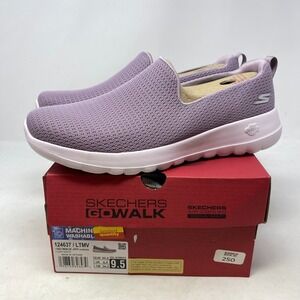 Skechers Go Walk Joy Womens Size 9.5 Purple Walking Slip-On Shoes Sneakers